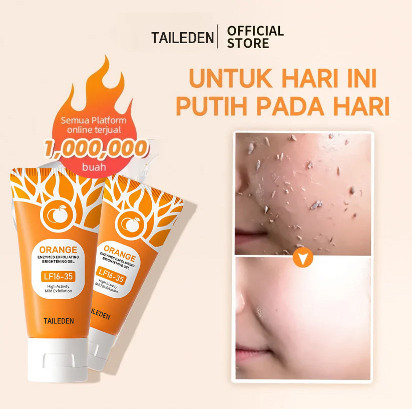🔥 65% OFF for the Last 3 Hours! ⏰ Orange Enzyme Exfoliating Gel 🍊 — The Gentle Miracle Your Skin Has Been Crying Out For