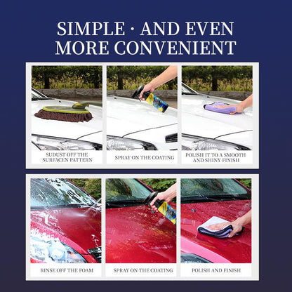 🔥Final 3 Hours: 50% OFF QIAWI Car Nano quick-coat-Advanced Automobile Quick-acting Coating Agent With Dust -Proof and Glazing Effects -Long Lasting Car Showroom gloss that LASTS 350ml