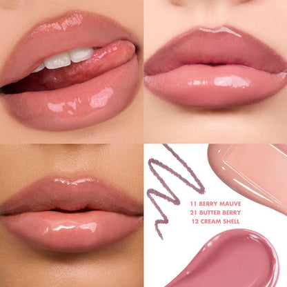 ✨✨LIP VOLUME BOOST TRIO NEUTRAL GLOW— Liner + Balm + Gloss