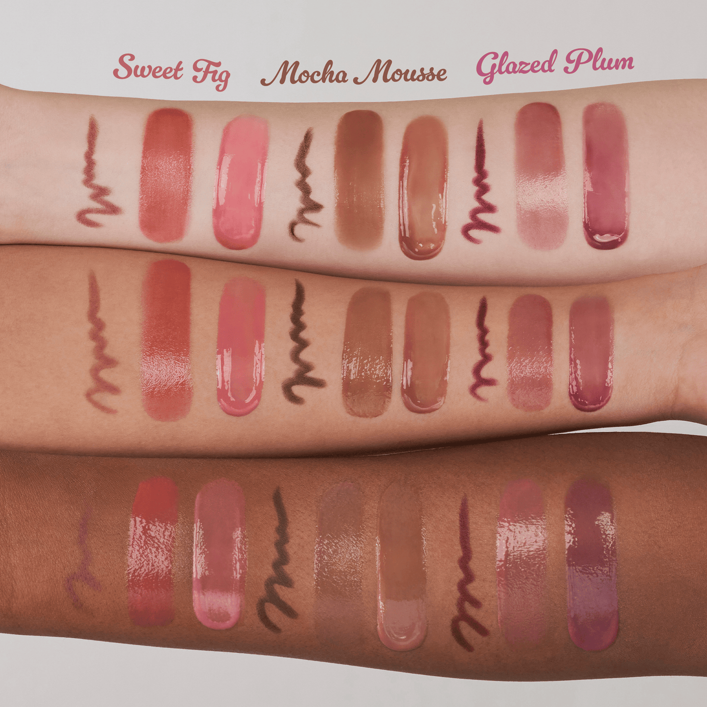 ✨✨LIP VOLUME BOOST TRIO NEUTRAL GLOW— Liner + Balm + Gloss