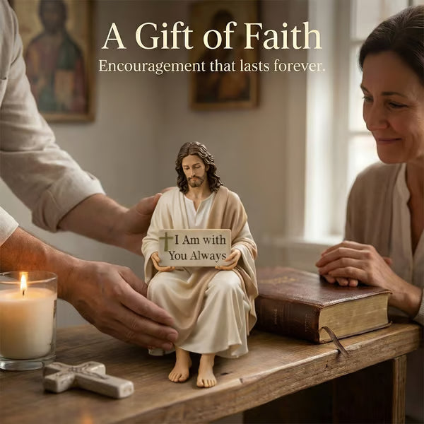 🔥Last Day 49% OFF❤️Handcrafted Jesus Figurine✝️Serene Desk Companion🙏